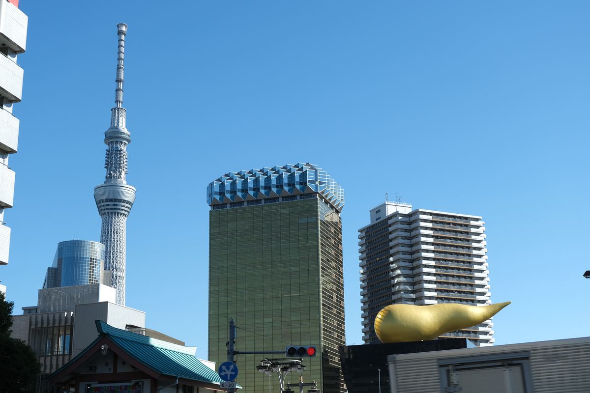 Tokyo Skytree e la Asahi Flame